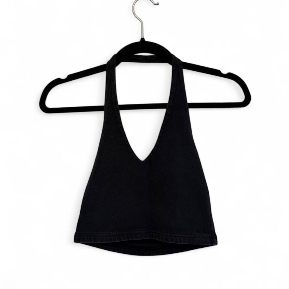Brandy-melville Women's Black Crop-top